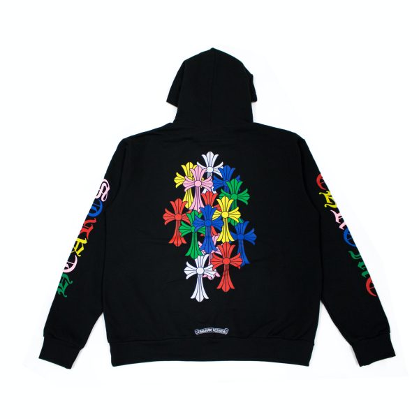 Chrome Hearts Multicolor Cross Cemetery Zip Up Hoodie