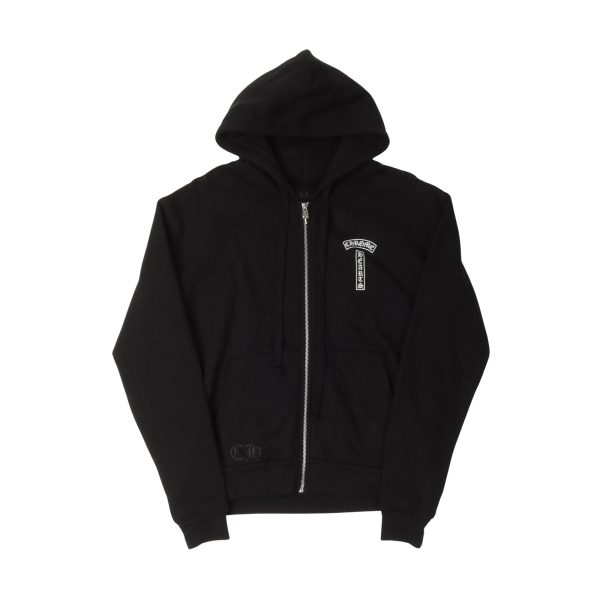 Chrome Hearts USA Shoulder Logo Zip Up Hoodie