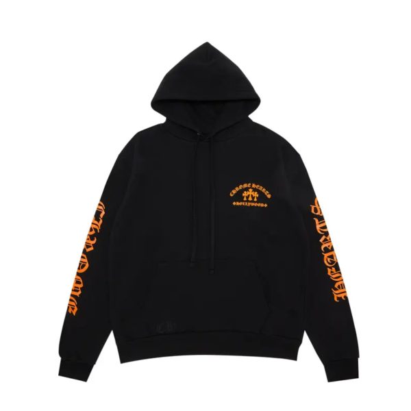 Chrome Hearts Hollywood Orange Triple Cross Hoodie