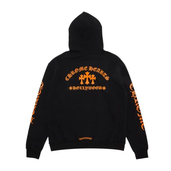 Chrome Hearts Hollywood Orange Triple Cross Hoodie