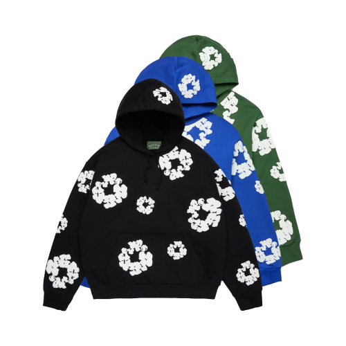 Denim Tear Puff Print Hoodie (Multiple Colors)
