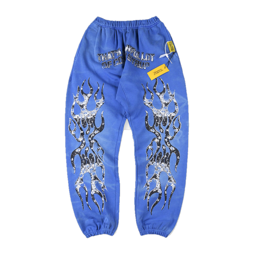 Awful Lot Of Cough Syrup Sweatpants Multiple Colors in Blue