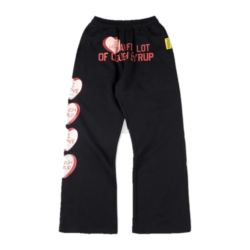 Awful Lot Of Cough Syrup Sweatpants Multiple Colors in Charcoal