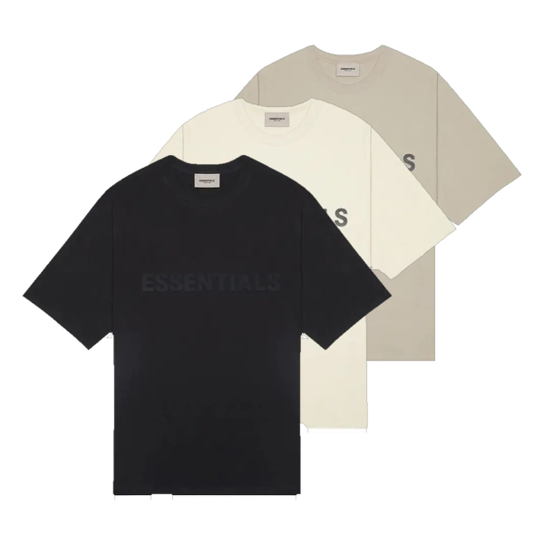 Essentials Front Big Text Shirt available colorways