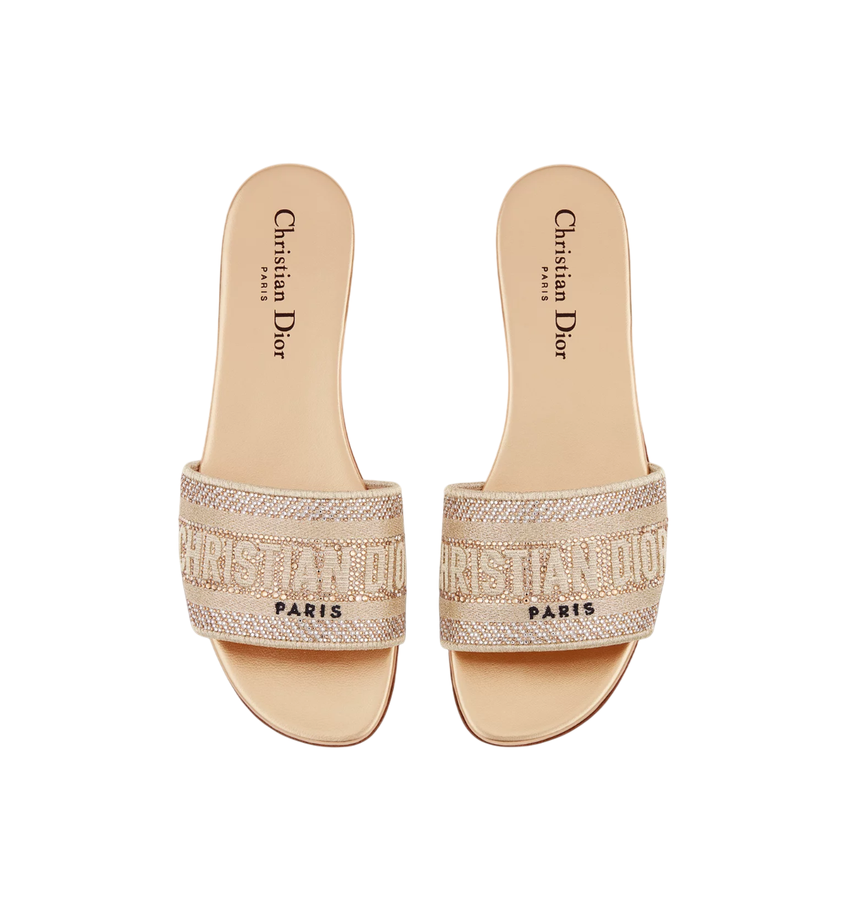 Gold Crystal Embroidered