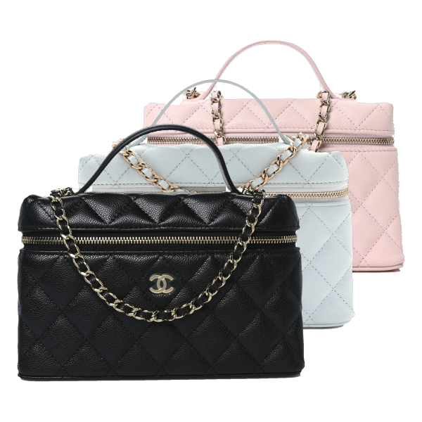 Chanel Caviar Slim Vanity Bag available colorways
