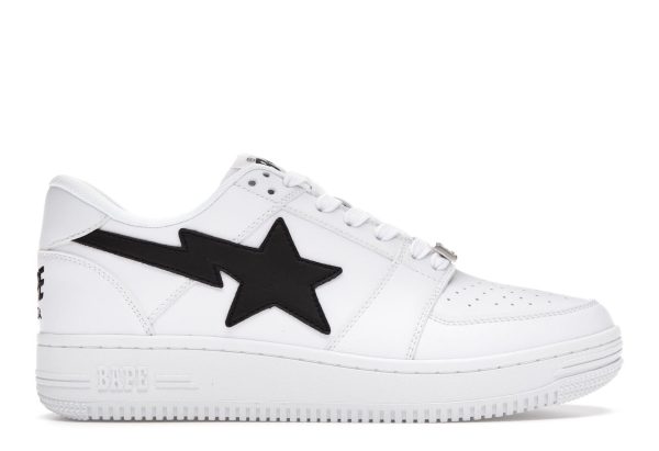 A Bathing Ape Bape Sta Low M1 White Black